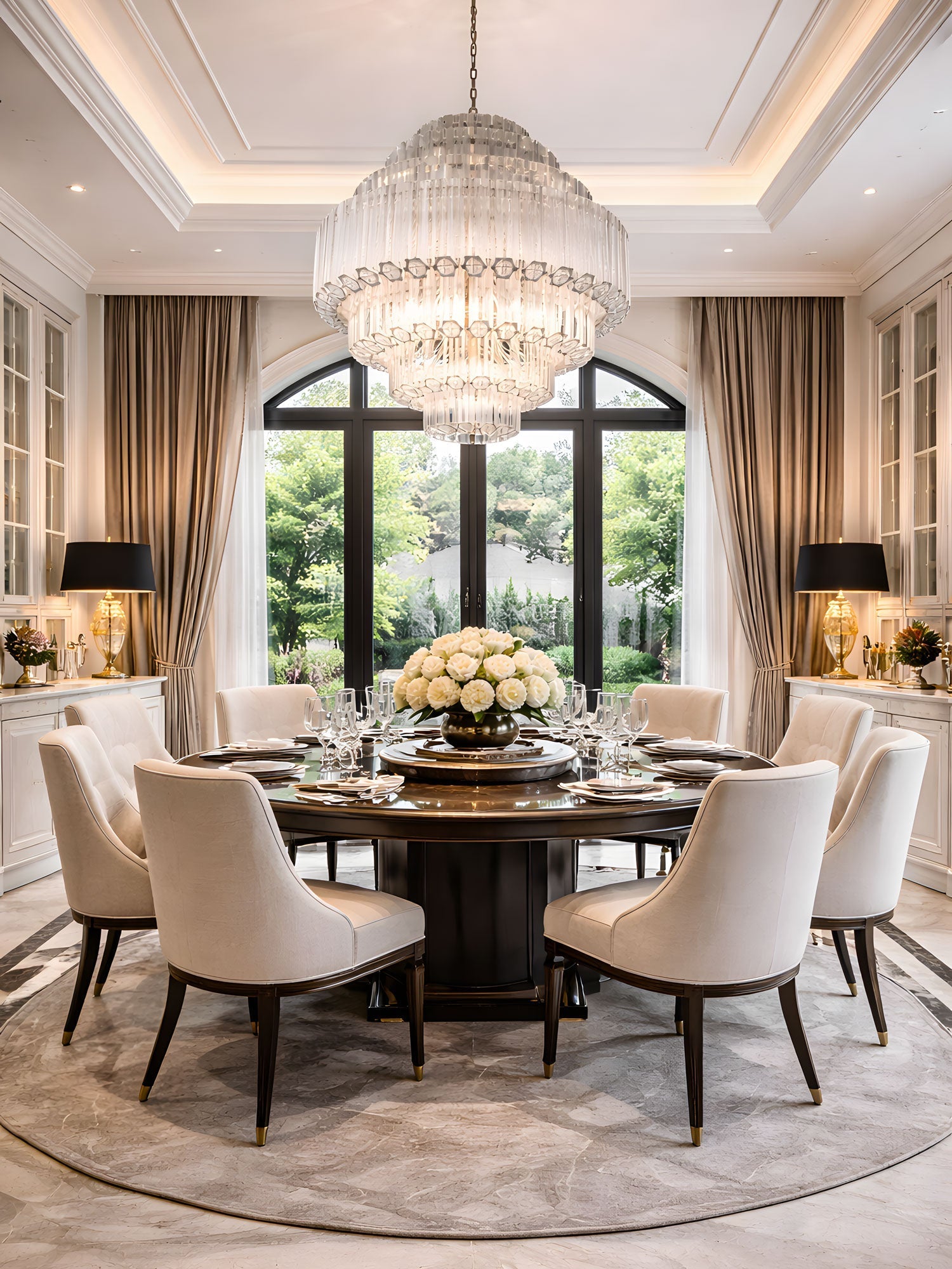 Contemporary Clear Grande Palermo Chandelier
