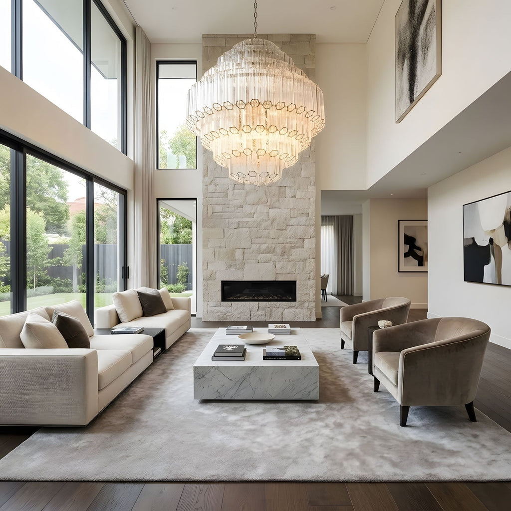 Contemporary Clear Grande Palermo Chandelier
