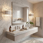 Clear Palermo Glass Wall Lamp Glass lighting by Bling Lighting Studio