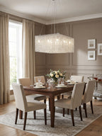 Crystal Frame Chandelier Crystal lighting by Bling Lighting Studio