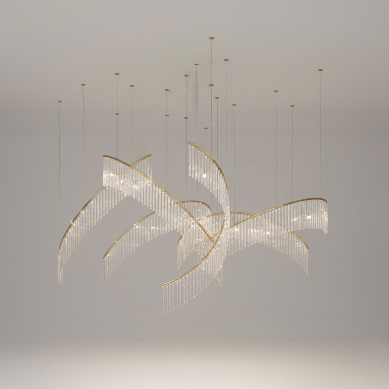 Luxury Fringe Waterfall Chandelier product image