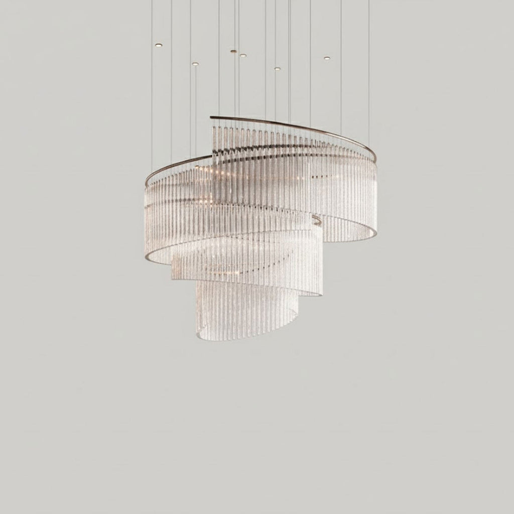 Luxury Waterfall Crystal Droplet Chandelier product image