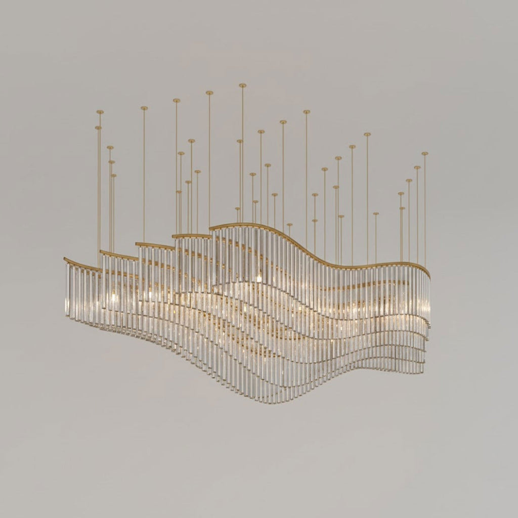 Luxury Waterfall Crystal Droplet Chandelier product image