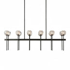 Crystal Ball Linear Chandelier