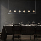 Crystal Ball Linear Chandelier