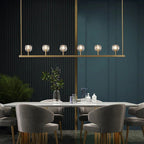Crystal Ball Linear Chandelier