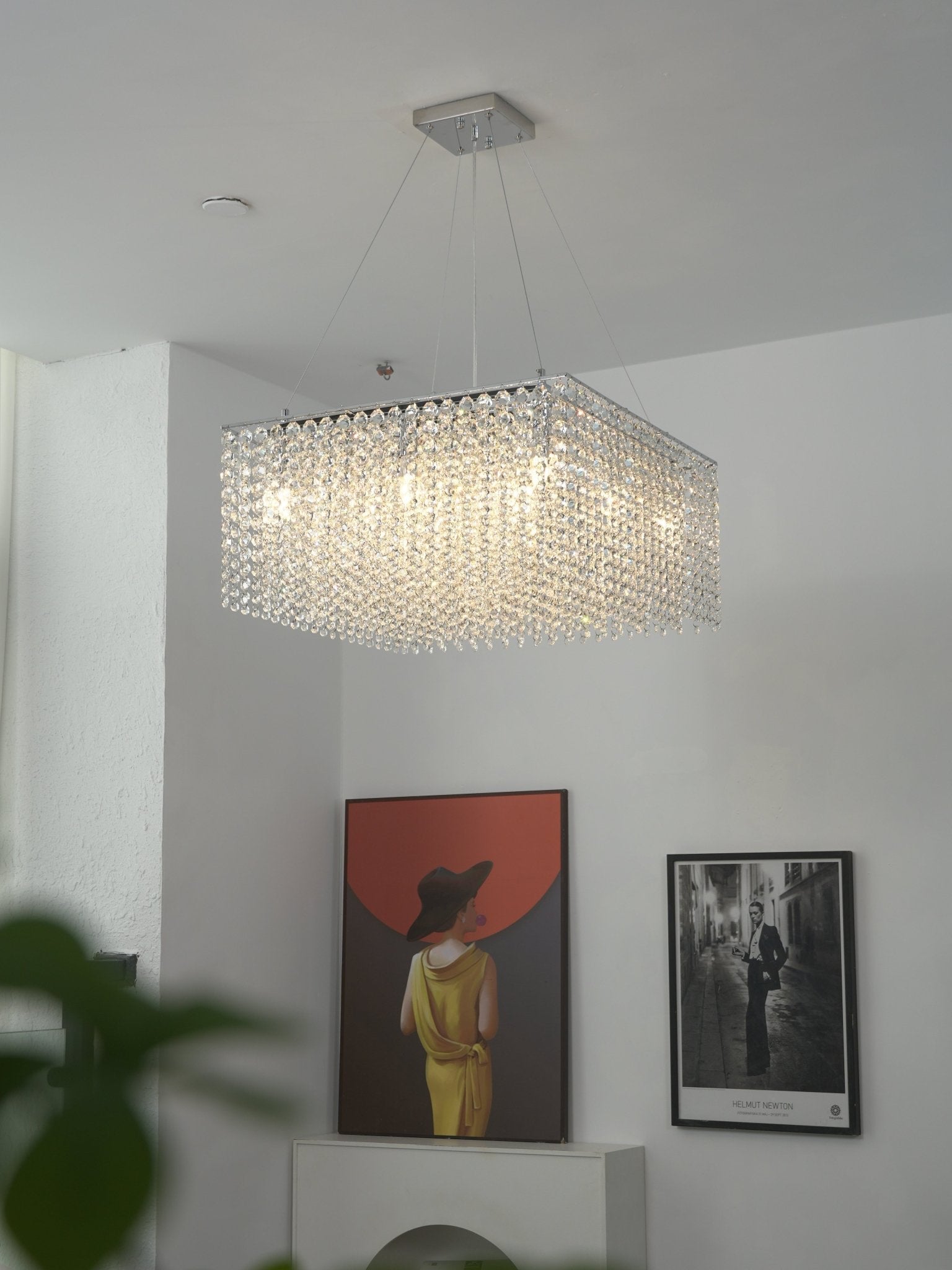 Crystal Frame Chandelier Crystal lighting by Bling Lighting Studio
