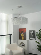 Crystal Frame Chandelier Crystal lighting by Bling Lighting Studio
