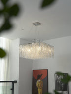 Crystal Frame Chandelier Crystal lighting by Bling Lighting Studio