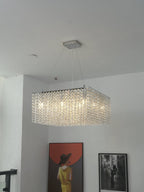 Crystal Frame Chandelier Crystal lighting by Bling Lighting Studio