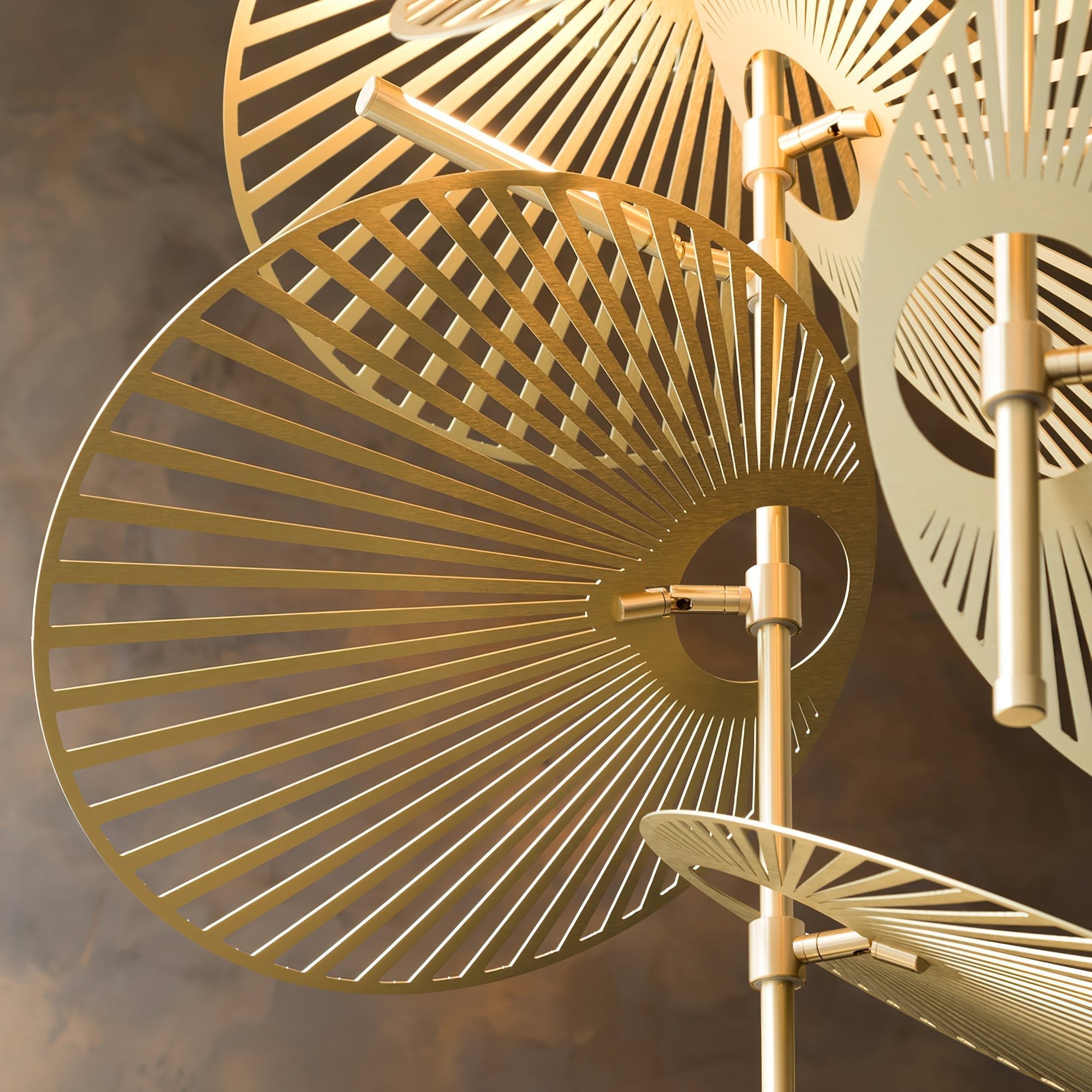 Luxury Cattail Leaf Chandelier product image