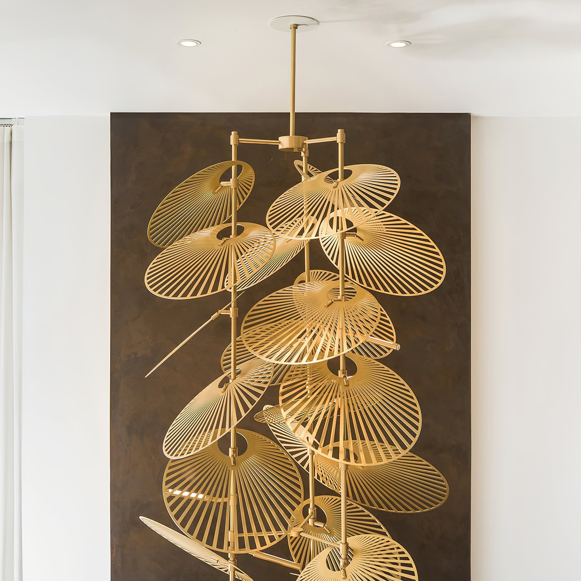 Luxury Cattail Leaf Chandelier product image