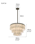 Stairwell Luxury Modern LED High Ceiling Large Alabaster Chandelier by Bling Lighting Studio
