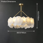 Alabaster Round Chandelier-WM2392a by Bling Lighting Studio
