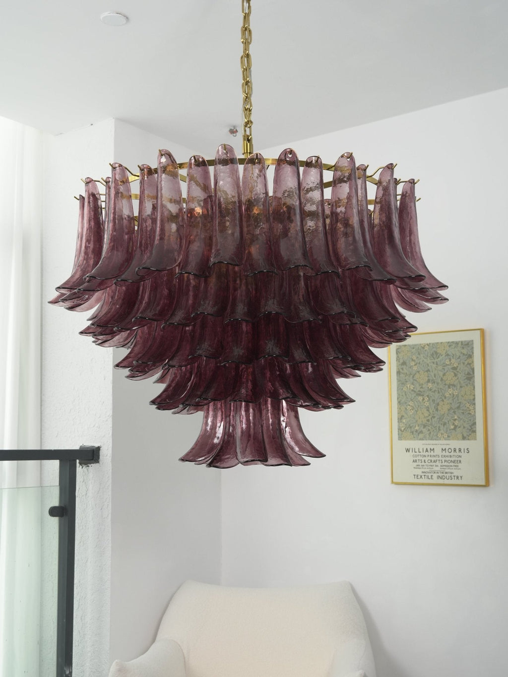 Amethyst Bloom Chandelier Glass lighting by Bling Lighting Studio