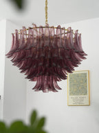 Amethyst Bloom Chandelier Glass lighting by Bling Lighting Studio