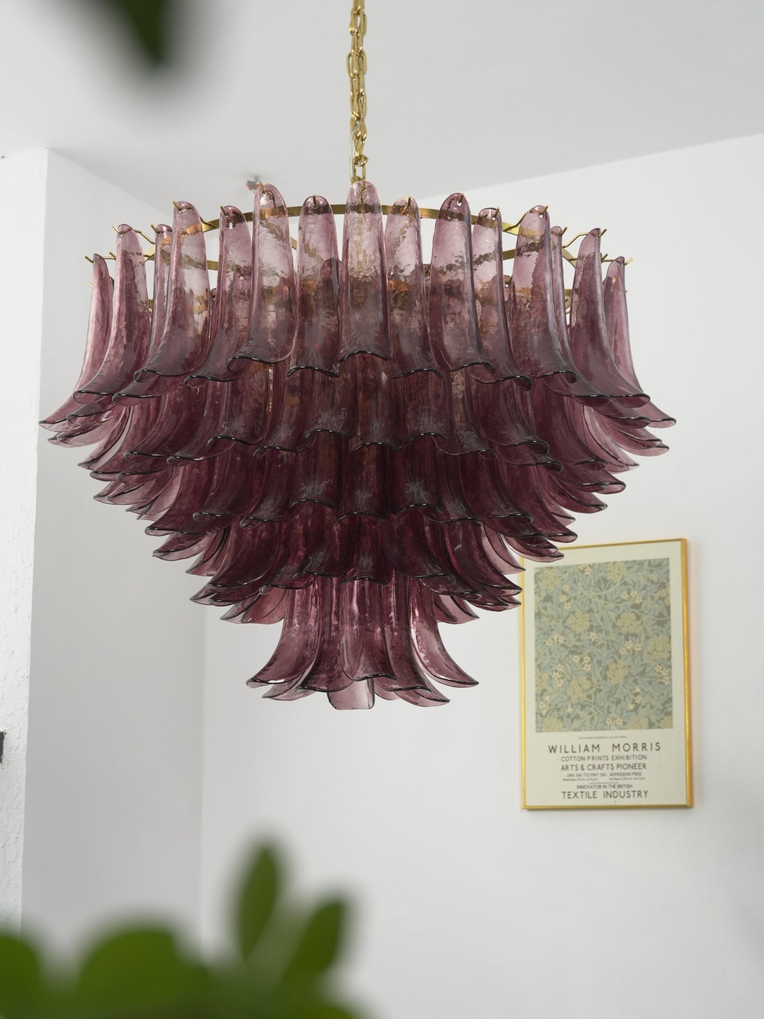 Amethyst Bloom Chandelier Glass lighting by Bling Lighting Studio