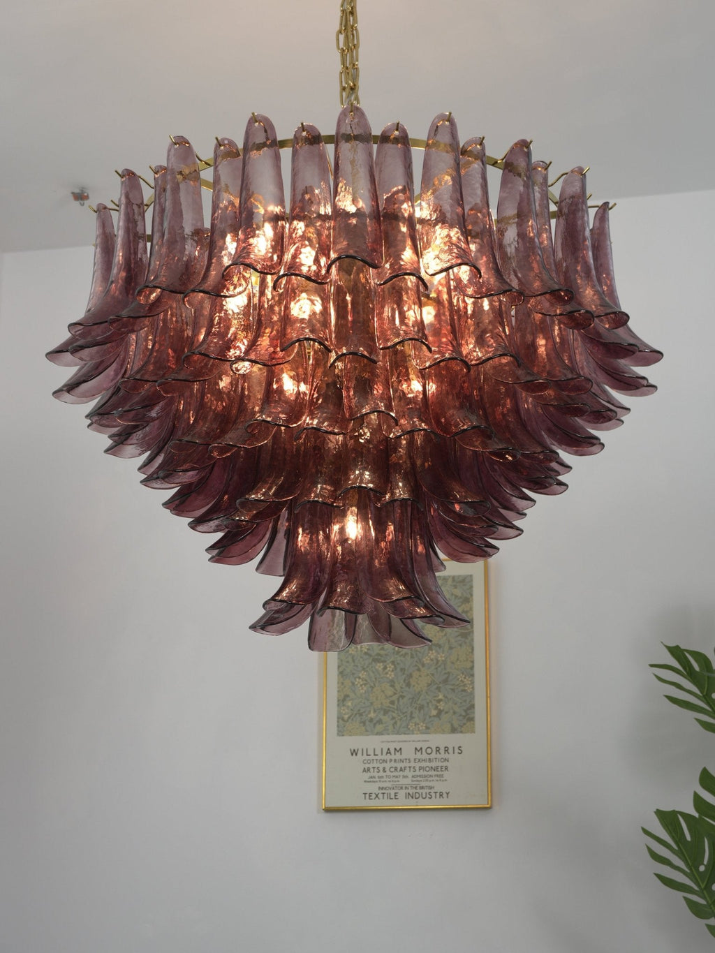 Amethyst Bloom Chandelier Glass lighting by Bling Lighting Studio
