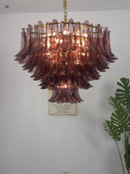 Amethyst Bloom Chandelier Glass lighting by Bling Lighting Studio