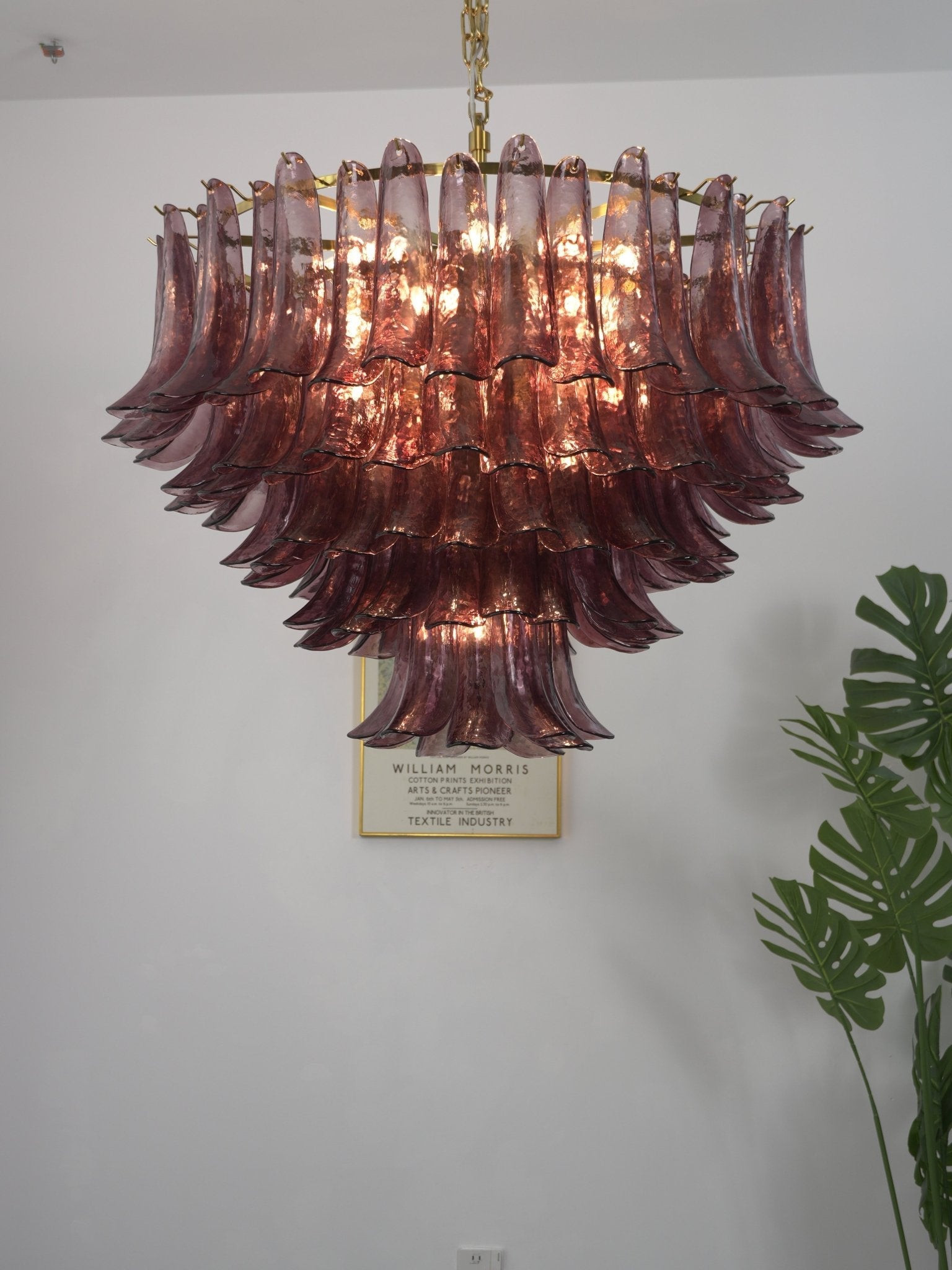 Amethyst Bloom Chandelier Glass lighting by Bling Lighting Studio