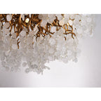 Organic Branch Round Penny Chandelier by Bling Lighting Studio