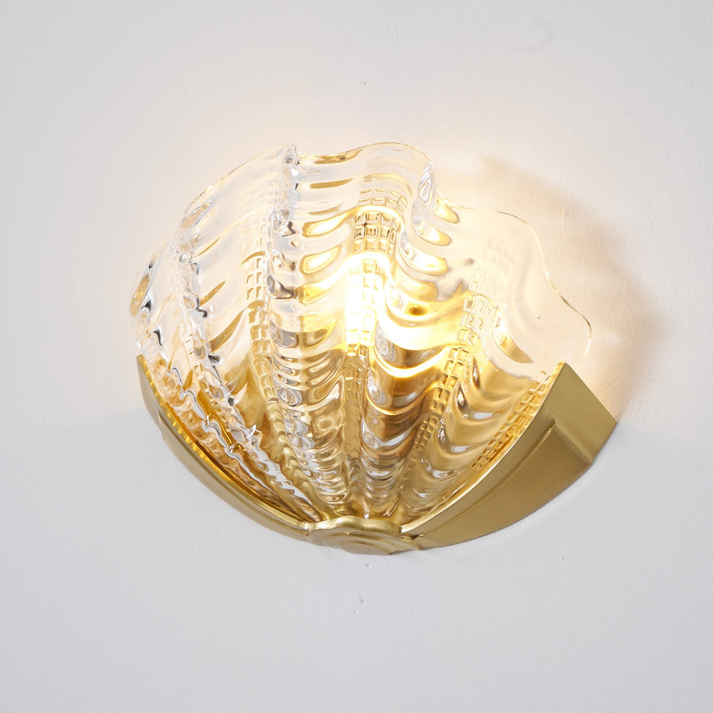 Art Deco Scallop Wall Light Glass lighting by Bling Lighting Studio