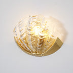 Art Deco Scallop Wall Light Glass lighting by Bling Lighting Studio