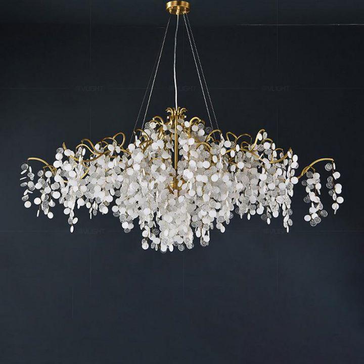 Sandra Oval Tree Branch Chandelier by Bling Lighting Studio