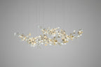 Two-Tier Botanical Chandelier by Bling Lighting Studio