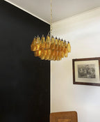 Poliedri Murano Amber Chandelier product image