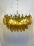 Poliedri Murano Amber Chandelier product image