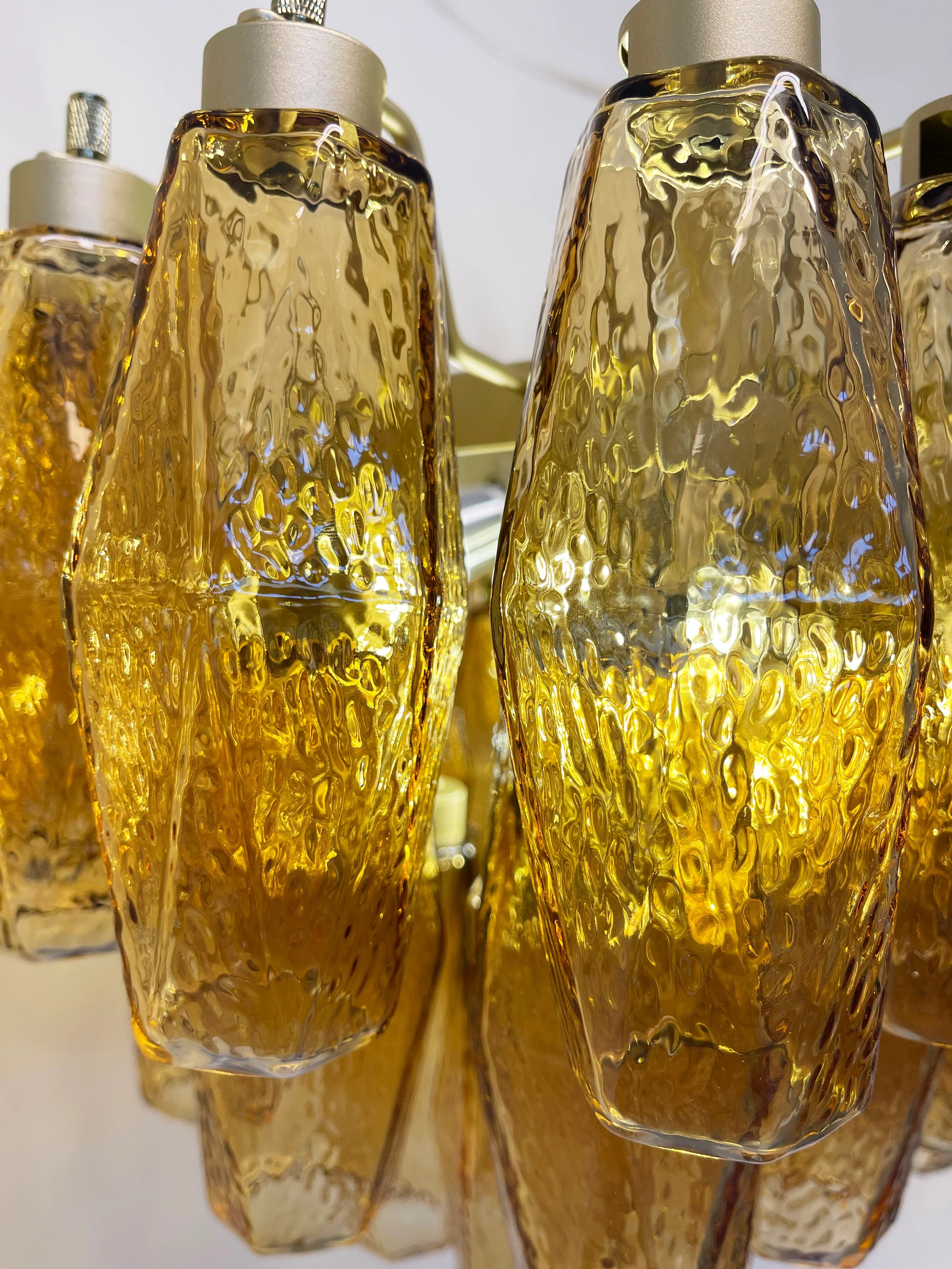 Poliedri Murano Amber Chandelier product image