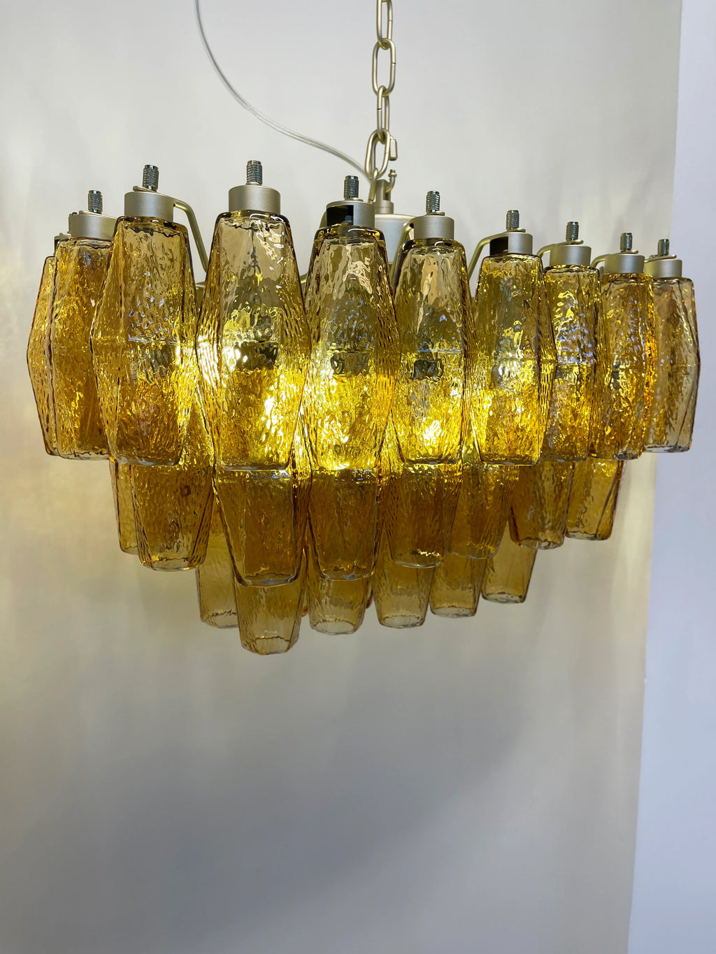 Poliedri Murano Amber Chandelier product image