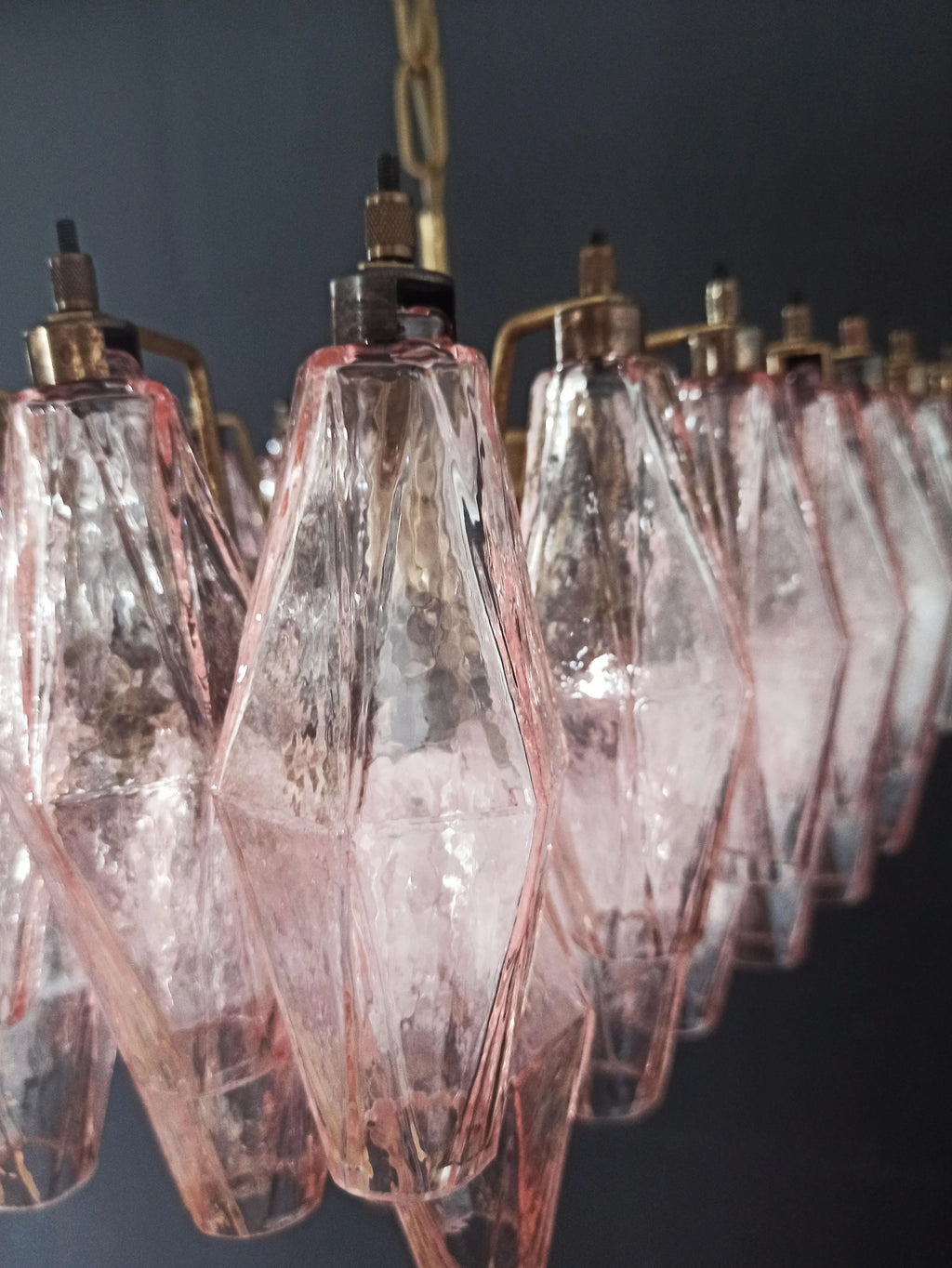 Poliedri Murano Pink Chandelier product image