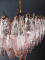 Poliedri Murano Pink Chandelier product image