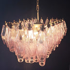 Poliedri Murano Pink Chandelier product image