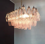Poliedri Murano Pink Chandelier product image