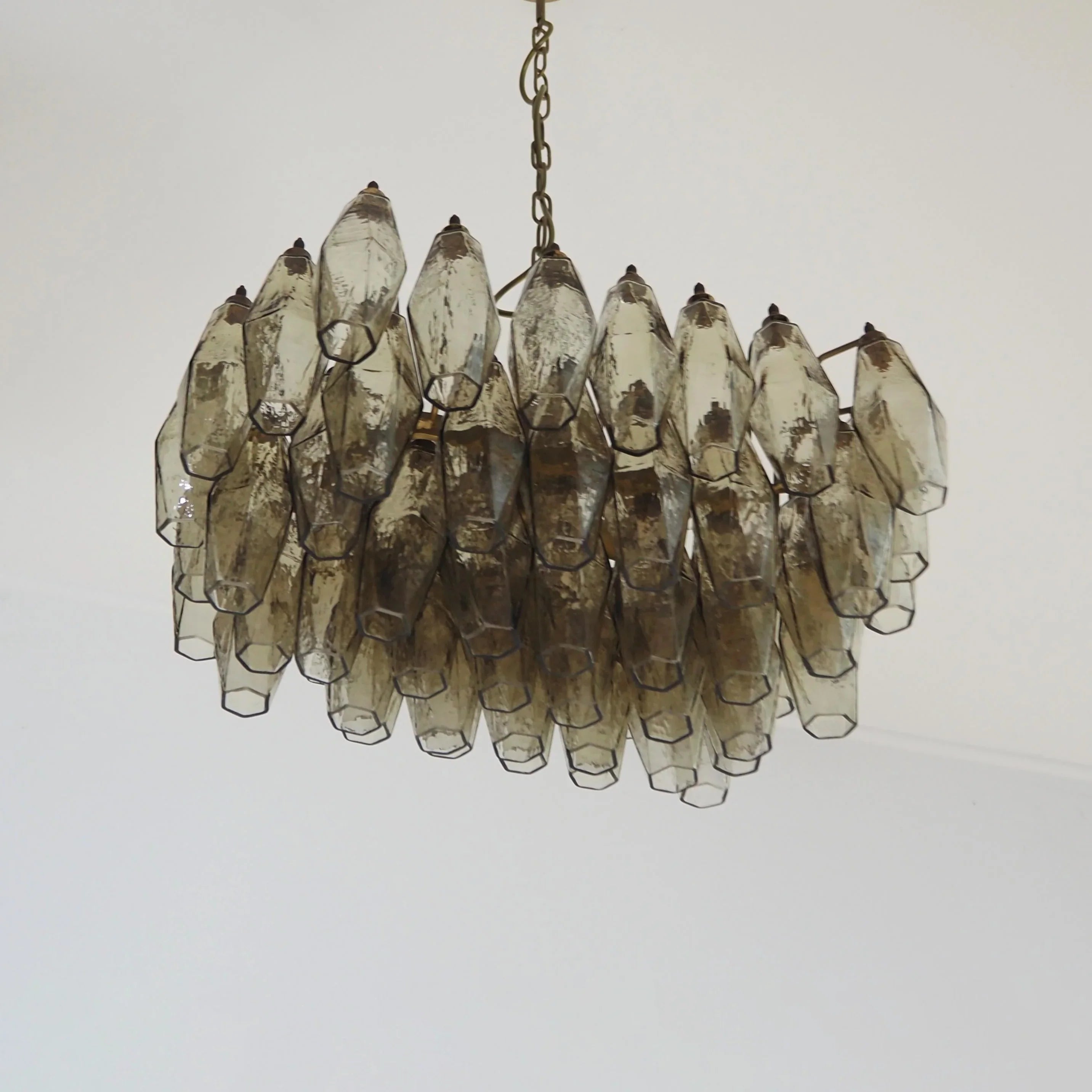 Poliedri Murano Smoked Chandelier product image