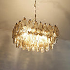Poliedri Murano Smoked Chandelier product image
