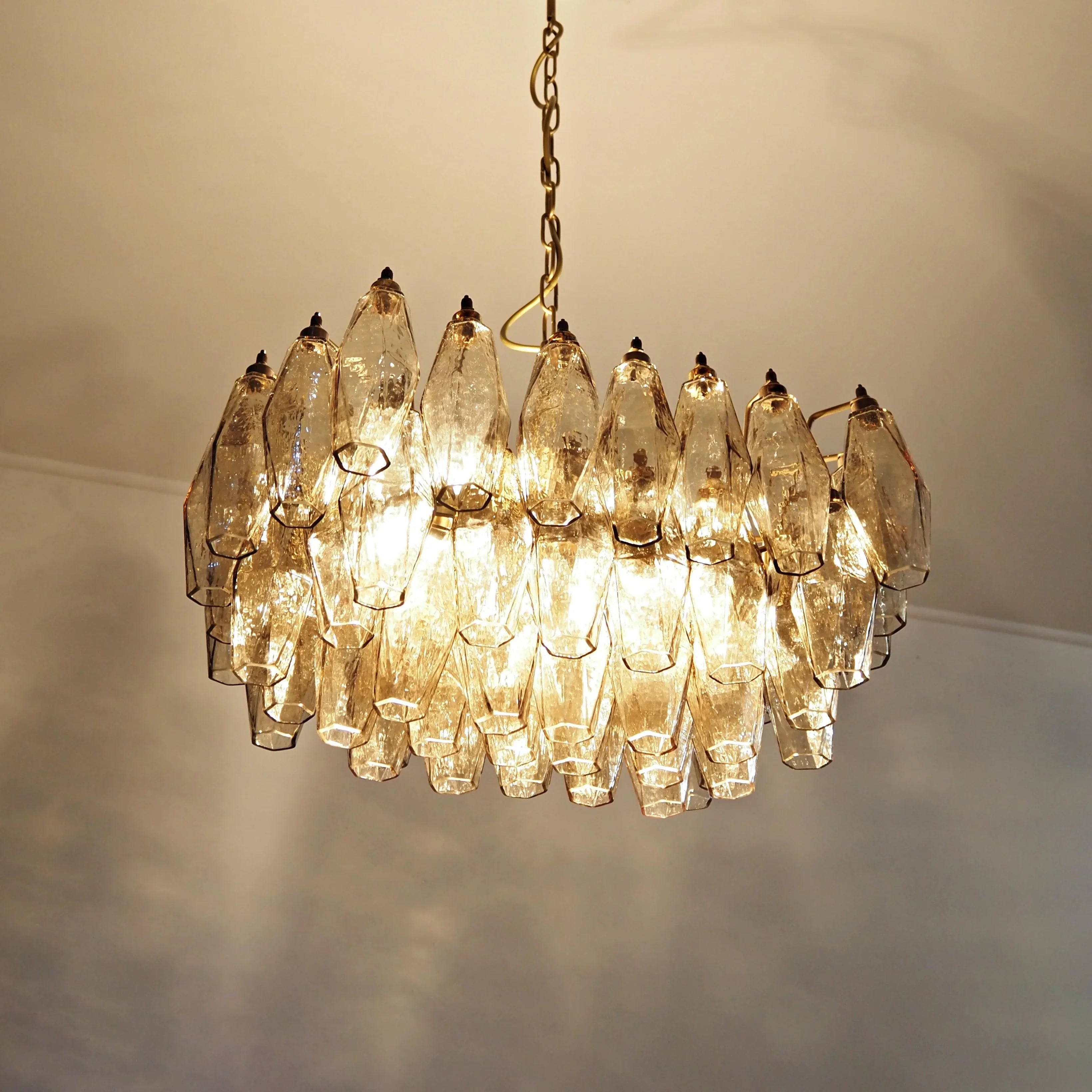 Poliedri Murano Smoked Chandelier product image