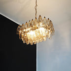 Poliedri Murano Smoked Chandelier product image