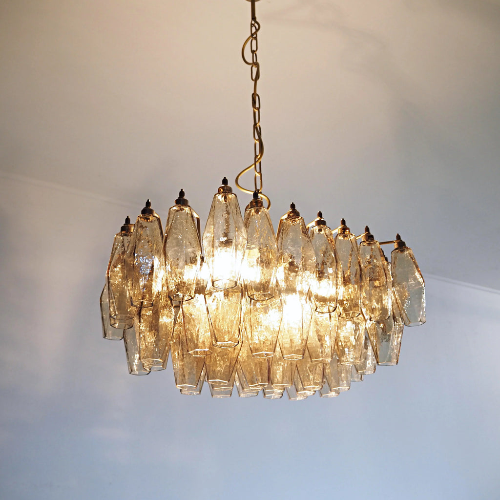 Poliedri Murano Smoked Chandelier product image