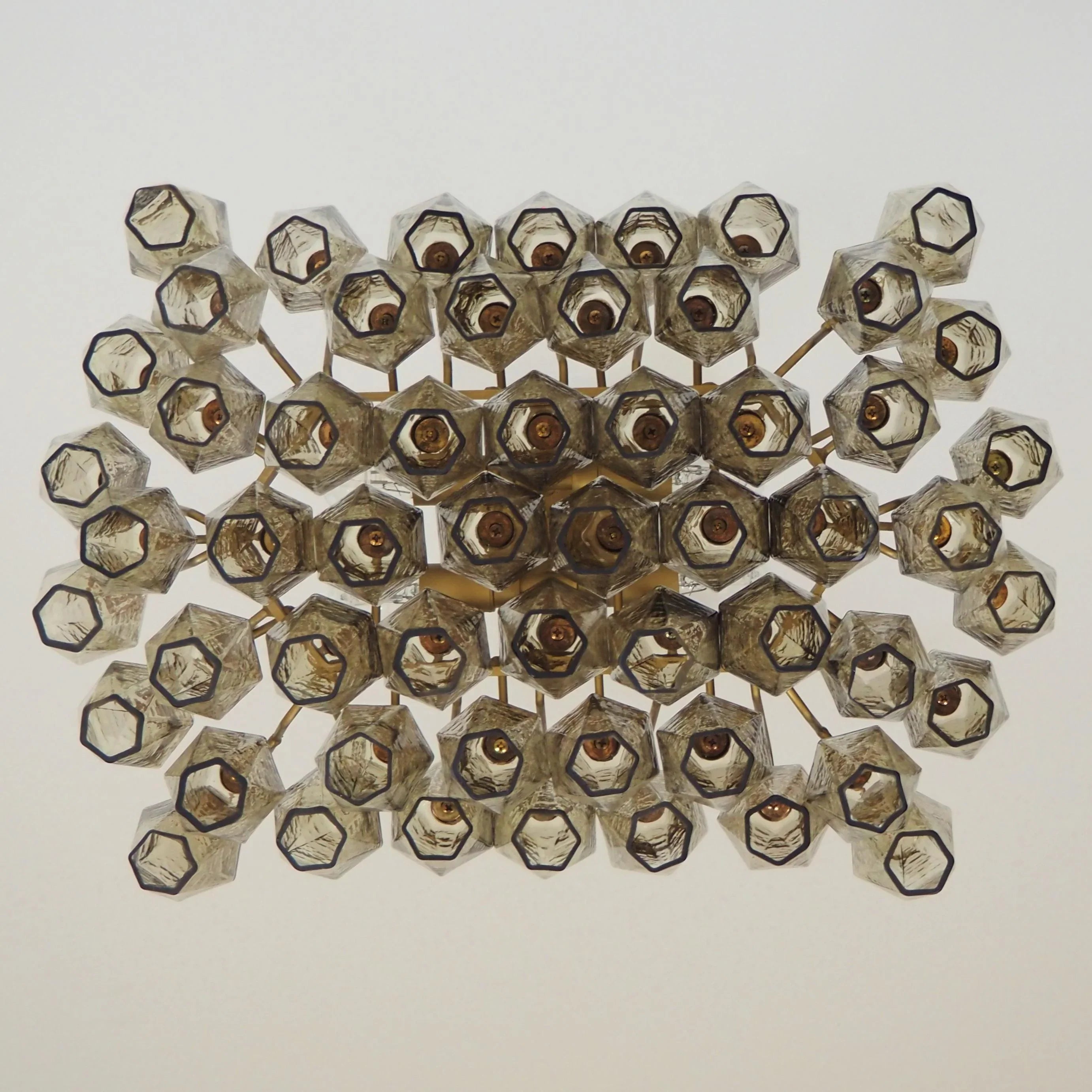 Poliedri Murano Smoked Chandelier product image