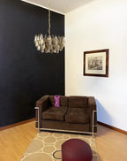 Poliedri Murano Transparent Smoked Chandelier product image