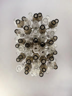 Poliedri Murano Transparent Smoked Chandelier product image
