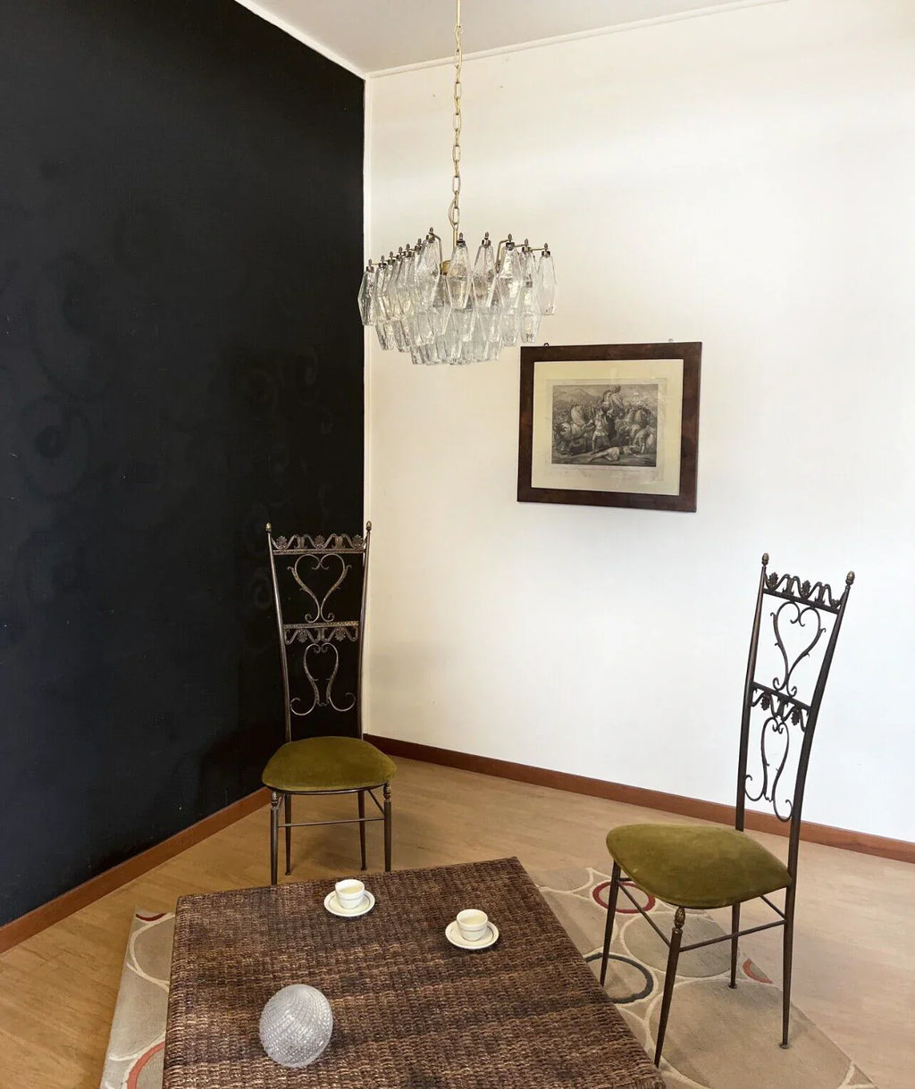 Poliedri Murano Trasparent Chandelier product image