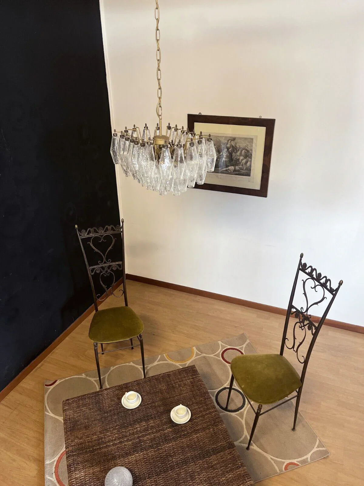 Poliedri Murano Trasparent Chandelier product image