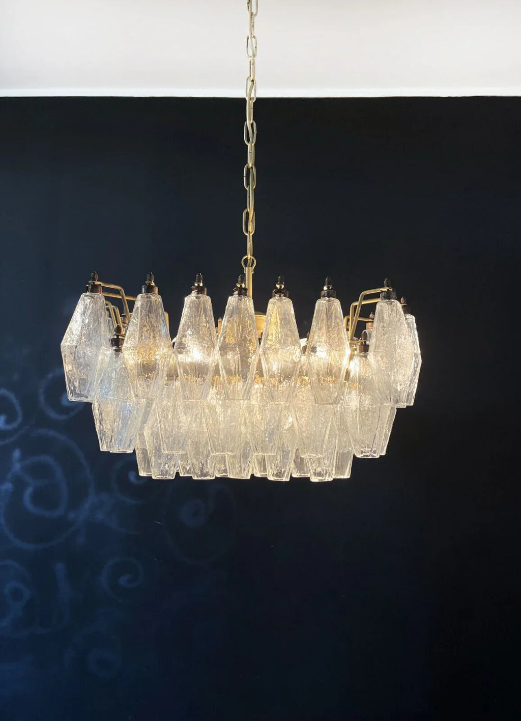Poliedri Murano Trasparent Chandelier product image