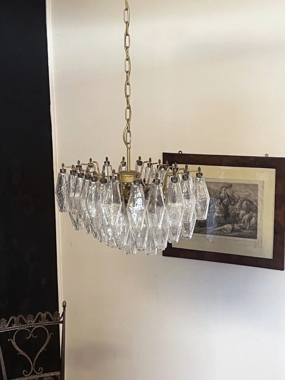Poliedri Murano Trasparent Chandelier product image
