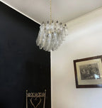 Poliedri Murano Trasparent Chandelier product image